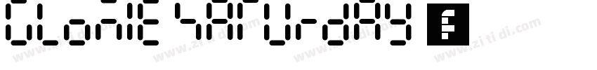 GLOMIE SATURDAY 字体字体转换